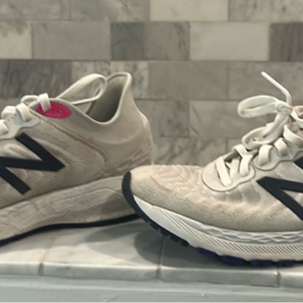 New Balance Kid's Cream Running Shoes